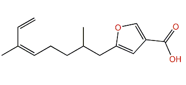 (Z)-5-(2,6-Dimethyl-5,7-octadienyl)-furan-3-carboxylic acid